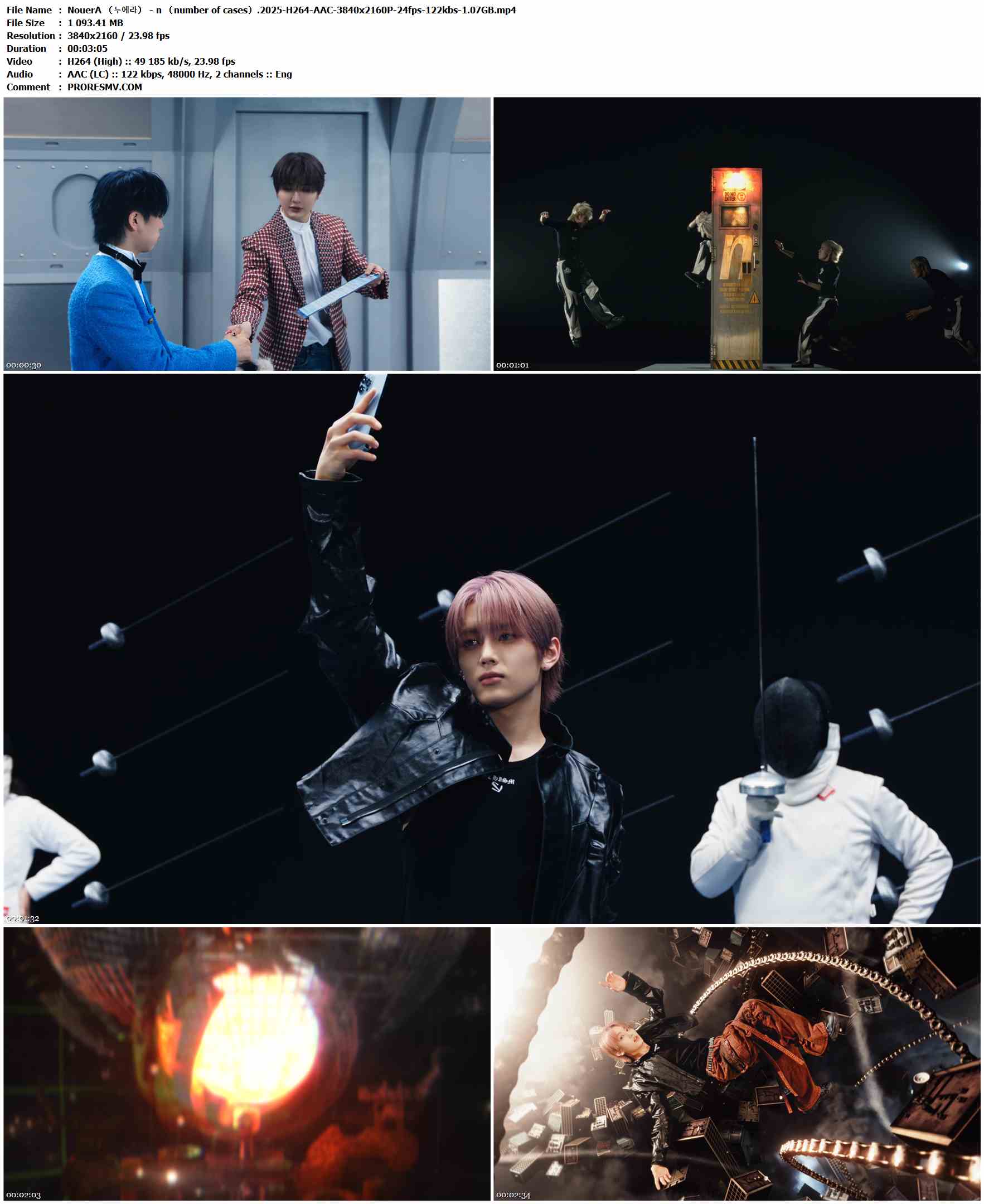NouerA （누에라） - n （number of cases）.2025-H264-AAC-3840x2160P-24fps-122kbs-1.07GB官方MV_高清MV